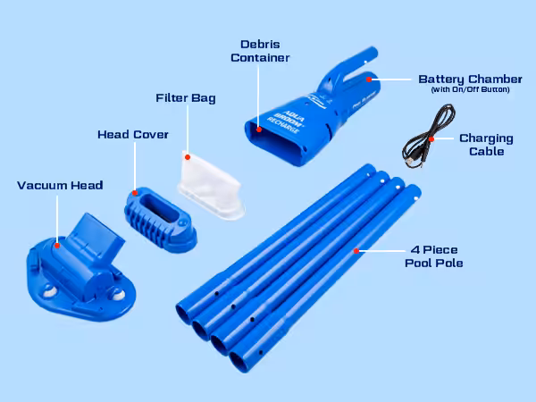 Aqua Broom Recharge - Pool Sauger – Bild 5